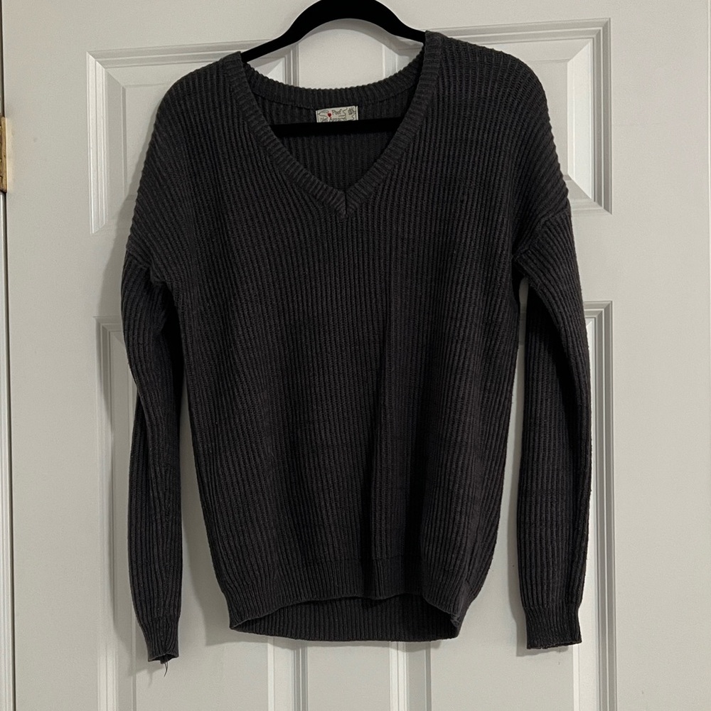 Women’s Charcoal Knit Sweater